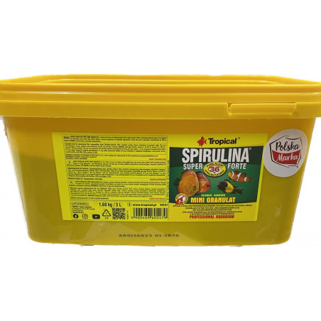 TROPİCAL SÜPER SPIRULİNA  FORTE MİNİ GRANULAT 50-100-250 GR