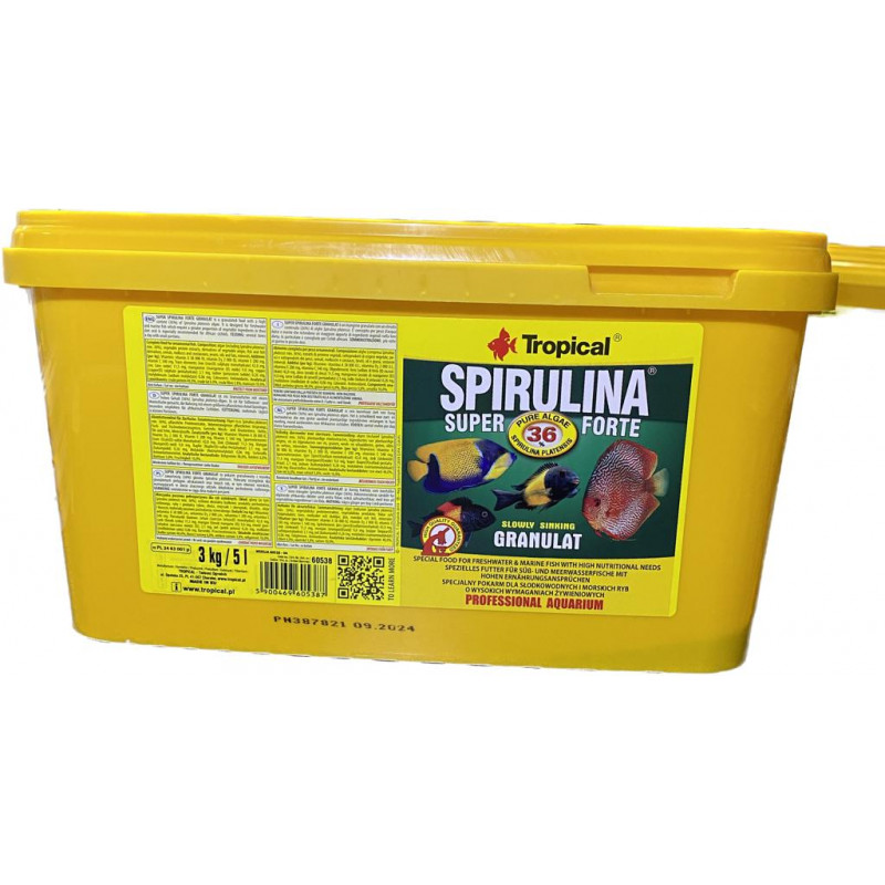 TROPİCAL SÜPER SPIRULİNA  FORTE GRANULAT 50-100-250 GR