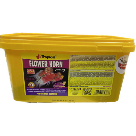 TROPİCAL FLOWER HORN YOUNG PELLET   50-100-250- GR