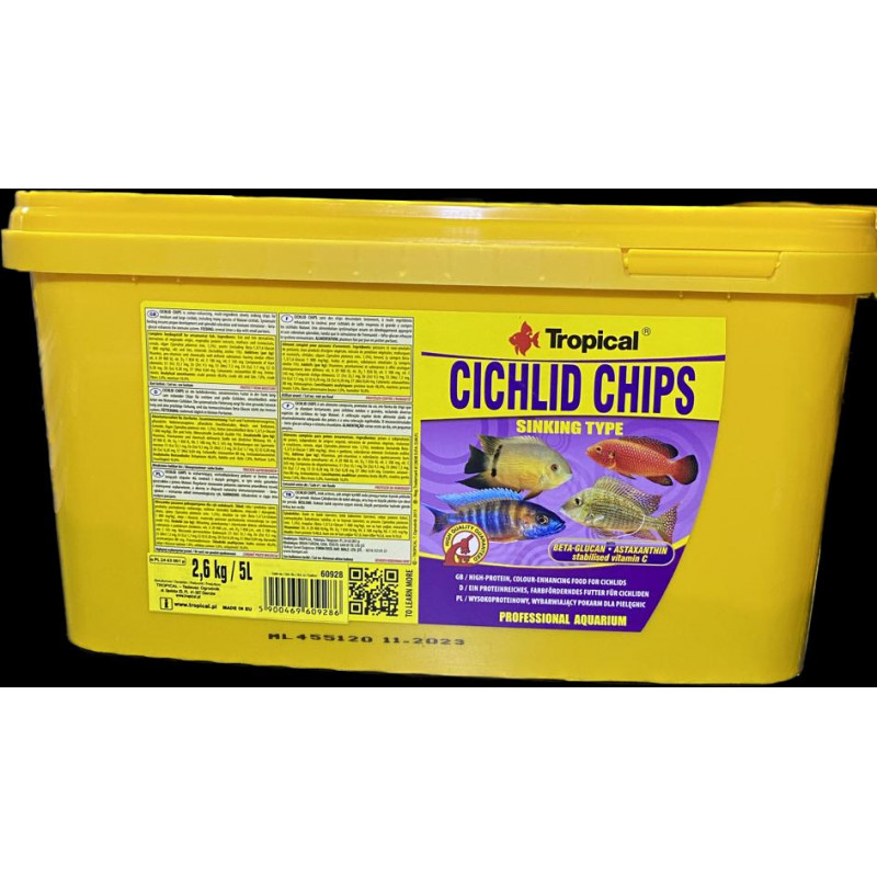 TROPİCAL CİCHLİD CHİPS 50-100-250 GRAM