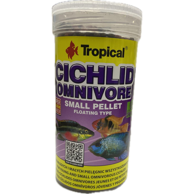 TROPICAL- CICHLID OMNIVORE SMALL PELL. 250ML/90GR