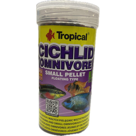 TROPICAL- CICHLID OMNIVORE SMALL PELL. 250ML/90GR