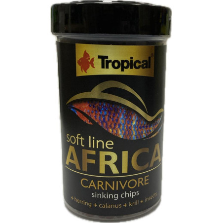 TROPICAL- SOFT LINE AFRICA CARNIVORE CHIPS 100ML/52GR