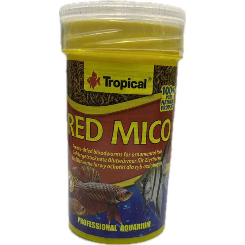 TROPICAL- RED MICRO 100 ML-8 GR KURUTULMUŞ KAN KURDU