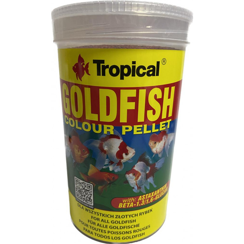 GOLDFISH COLOUR PELLET 1000ML/360G