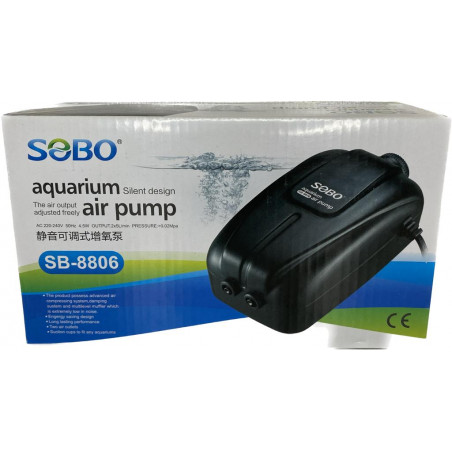 SOBO SB-8806 8W ÇİFT ÇIKIŞLI HAVA MOTORU